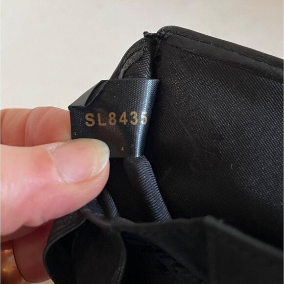 Fossil Keyper Black Leather Tri-fold Wallet ID Key Fob Clutch - Picture 10 of 10